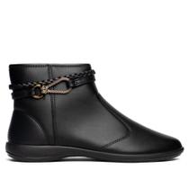 Bota Feminina Moleca Cano Curto Napa Preto