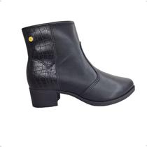 Bota Feminina Moleca Casual Salto baixo Detalhe 5346.100 Bota Feminina Moleca Casual Salto baixo Detalhe 5346.100