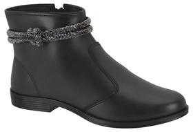 Bota Feminina Moleca Rasteira Black-Diamond Bota Feminina Moleca Rasteira Black-Diamond