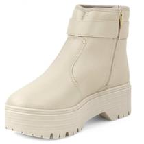 Bota Feminina Moleca Salto Baixo Grosso Tratorada Confortável Bota Feminina Moleca Salto Baixo Grosso Tratorada Confortável