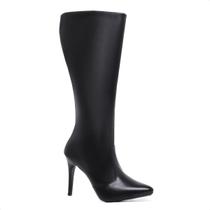 Bota Feminina Montaria Bico Fino De Salto Alto