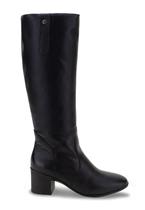 Bota Feminina Montaria Bottero Cano Longo 347806 Couro Preto