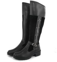 Bota Feminina Montaria Cano Alto Apliques Fivela Bota Feminina Montaria Cano Alto Apliques Fivela