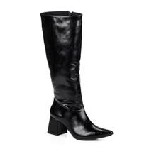 Bota Feminina Montaria Cano Longo Preta Lisa Bota Feminina Montaria Cano Longo Preta Lisa