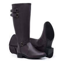 Bota Feminina Montaria de Cano Alto com Ziper Schiareli Caçados Ref. 11051