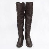 Bota feminina Montaria de Couro 206 cafe