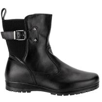 Bota Feminina Mooncity 71128 Cano Baixo com Salto Anabela