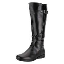 Bota Feminina Mooncity Cano Alto Fivela Montaria Estilosa 72128