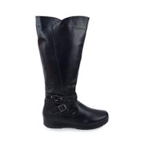 Bota Feminina Mooncity Cano Alto Preta - 71121