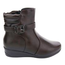 Bota Feminina Mooncity Cano Baixo- 71104 Marrom
