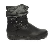Bota Feminina Mooncity Cano Baixo Salto Baixo