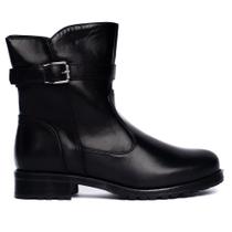 Bota Feminina Mooncity Fivela Preto