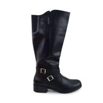 Bota Feminina Mooncity Montaria Cano Alto Preta - 72109