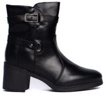 Bota Feminina Mooncity Napa Matelassê Preto