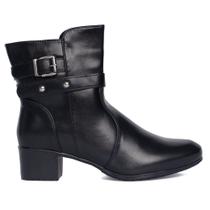 Bota Feminina Mooncity Napa Preto