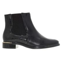 Bota Feminina Napa Genebra Verniz Croc Preto Dourado Vizzano 3077.115