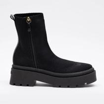 Bota Feminina Off Boot Knit Preto Petite Jolie PJ6792-00027