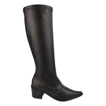 Bota Feminina Over Cano Alto Longo The Knee Confortável Moda