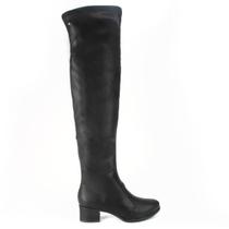 Bota Feminina Over Cano Longo Preto Confortavel Dakota