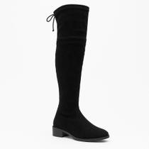 Bota Feminina Over The Knee Cano Alto Preta Confortável, Elegante e Versátil Moda Inverno Bota Feminina Over The Knee Cano Alto Preta Confortável, Elegante e Versátil Moda Inverno