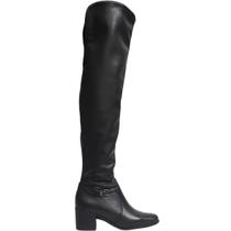 Bota Feminina Over The Knee Casual Dia a Dia Passeio em Couro Salto Baixo Cano Longo Conforto Bottero 347809 Bota Feminina Over The Knee Casual Dia a Dia Passeio em Couro Salto Baixo Cano Longo Conforto Bottero 347809