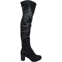 Bota Feminina Over The Knee Casual Dia a Dia Passeio Festa Rodeio Salto Médio Conforto Dakota DA824 Bota Feminina Over The Knee Casual Dia a Dia Passeio Festa Rodeio Salto Médio Conforto Dakota DA824