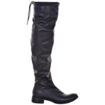 Bota Feminina Over The Knee em Napa Cano Longo Bota Feminina Over The Knee em Napa Cano Longo