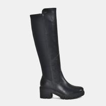 Bota Feminina Over The Knee Geral Via Marte Preta