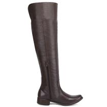 Bota Feminina Over The Knee Montaria Acima Do Joelho Salto Baixo Couro Legitimo Bota Feminina Over The Knee Montaria Acima Do Joelho Salto Baixo Couro Legitimo