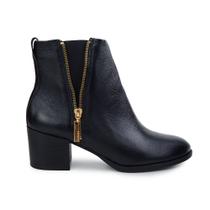 Bota Feminina Paro 365 Cano Baixo Couro Fly Preta - 20054B Bota Feminina Paro 365 Cano Baixo Couro Fly Preta - 20054B
