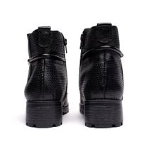 Bota Feminina Pegada Burnished Fivela Preto