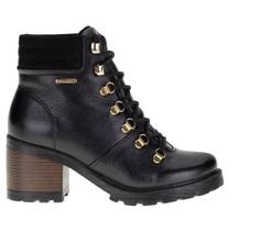 Bota Feminina Pegada Couro Legítimo Confortável Coturno Moda Original 281321