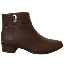 Bota Feminina Pegada Couro Original Casual Moderna Tendência 2026 Tamanho:36Cor:Marrom Toffe
