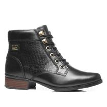 Bota feminina pegada em couro na cor preto 282013-04