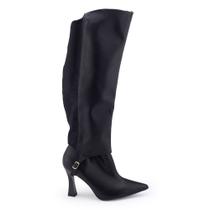 Bota Feminina Piccadilly 749038 salto cano longo neoprene