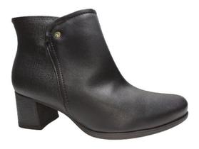 Bota Feminina Piccadilly Ankle Boot Salto Grosso Joanete Bota Feminina Piccadilly Ankle Boot Salto Grosso Joanete