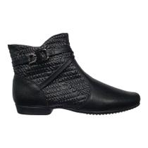 Bota Feminina Piccadilly Cano Curto 250209 Salto Baixo