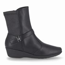 Bota Feminina Piccadilly Cano Curto Anabela 143250