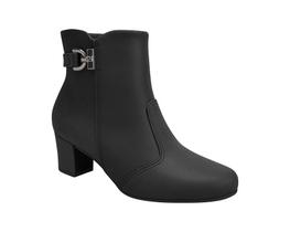 Bota Feminina Piccadilly Cano Curto Salto Baixo Bloco Bota Feminina Piccadilly Cano Curto Salto Baixo Bloco