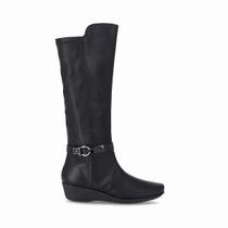 Bota Feminina Piccadilly Cano Longo Salto Anabela