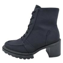 Bota Feminina Piccadilly Coturno Cabedal Costurado Original