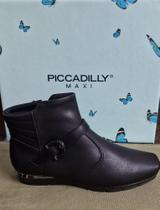 Bota Feminina PICCADILLY Maxi Conforto Anabela de Zíper 147307