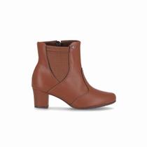 Bota Feminina Piccadilly Salto Bloco Bico Redondo 110179