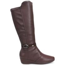Bota Feminina Piccadilly Salto Leve Cano Alto Confort 143220