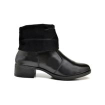 Bota Feminina Polaina Couro Salto Montaria Moderna Conforto