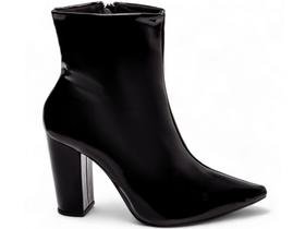 Bota Feminina Preta Elegante com Salto Conforto Estilosa Bota Feminina Preta Elegante com Salto Conforto Estilosa