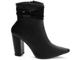 Bota Feminina Preta Elegante com Salto Conforto Estilosa Bota Feminina Preta Elegante com Salto Conforto Estilosa
