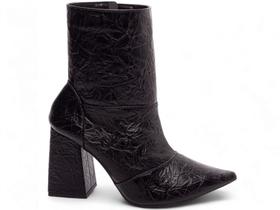 Bota Feminina Preta Elegante com Salto Conforto Estilosa Bota Feminina Preta Elegante com Salto Conforto Estilosa
