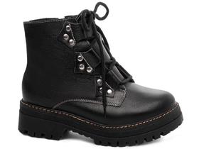 Bota Feminina Preta Elegante Conforto Estilosa