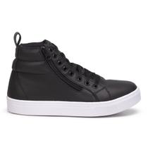 Bota Feminina Preta Estilo Academia Com Solado De Borracha Anti-derrpante. Tenis Feminino Academia.